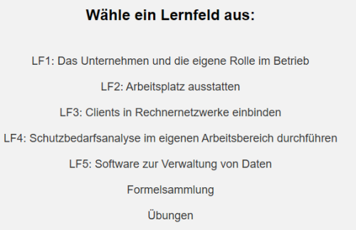 Mehr Informationen zu "Karteikarten Fachinformatiker, Lernfelder 1-5"